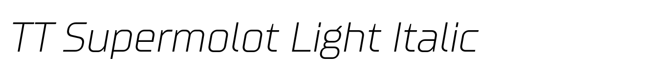 TT Supermolot Light Italic image